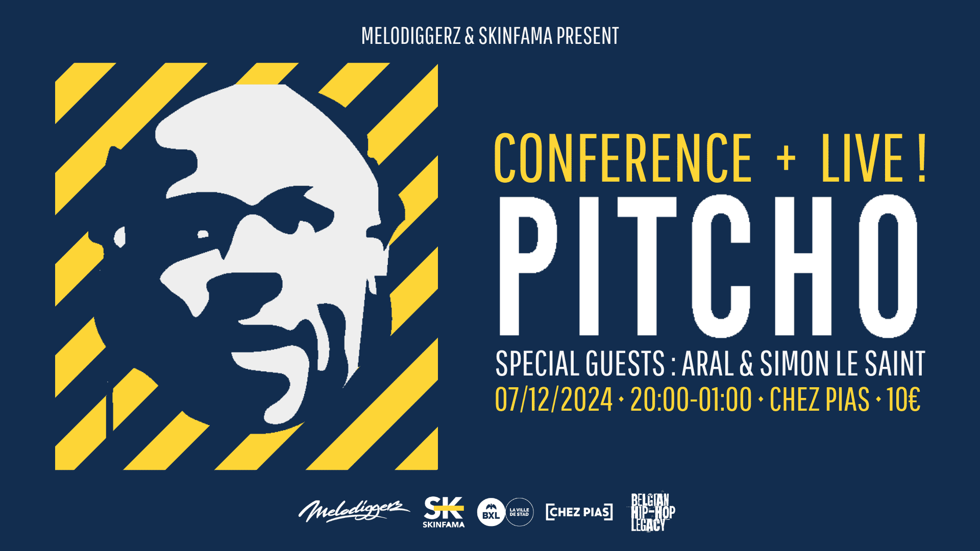 BELGIAN HIP-HOP LEGACY – PITCHO : TALK + LIVE !